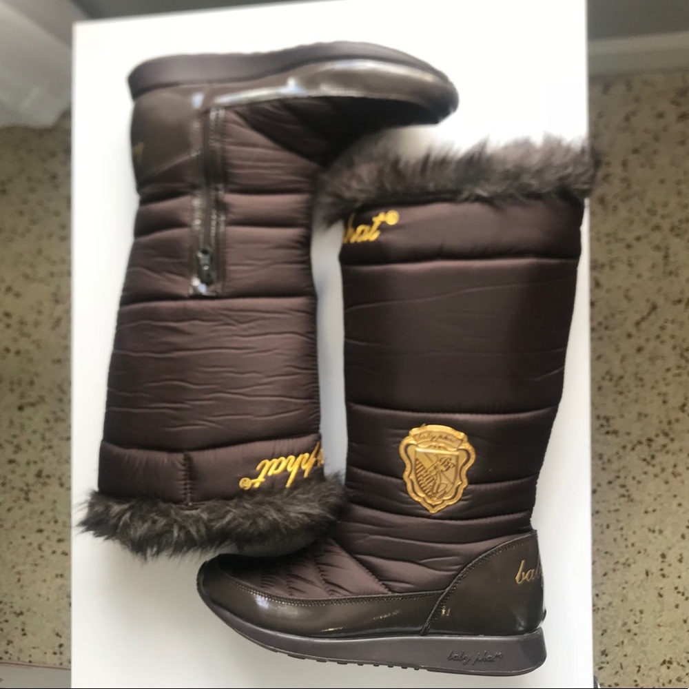 BABYPHAT Brand Brown Knee High Boots Size 9M